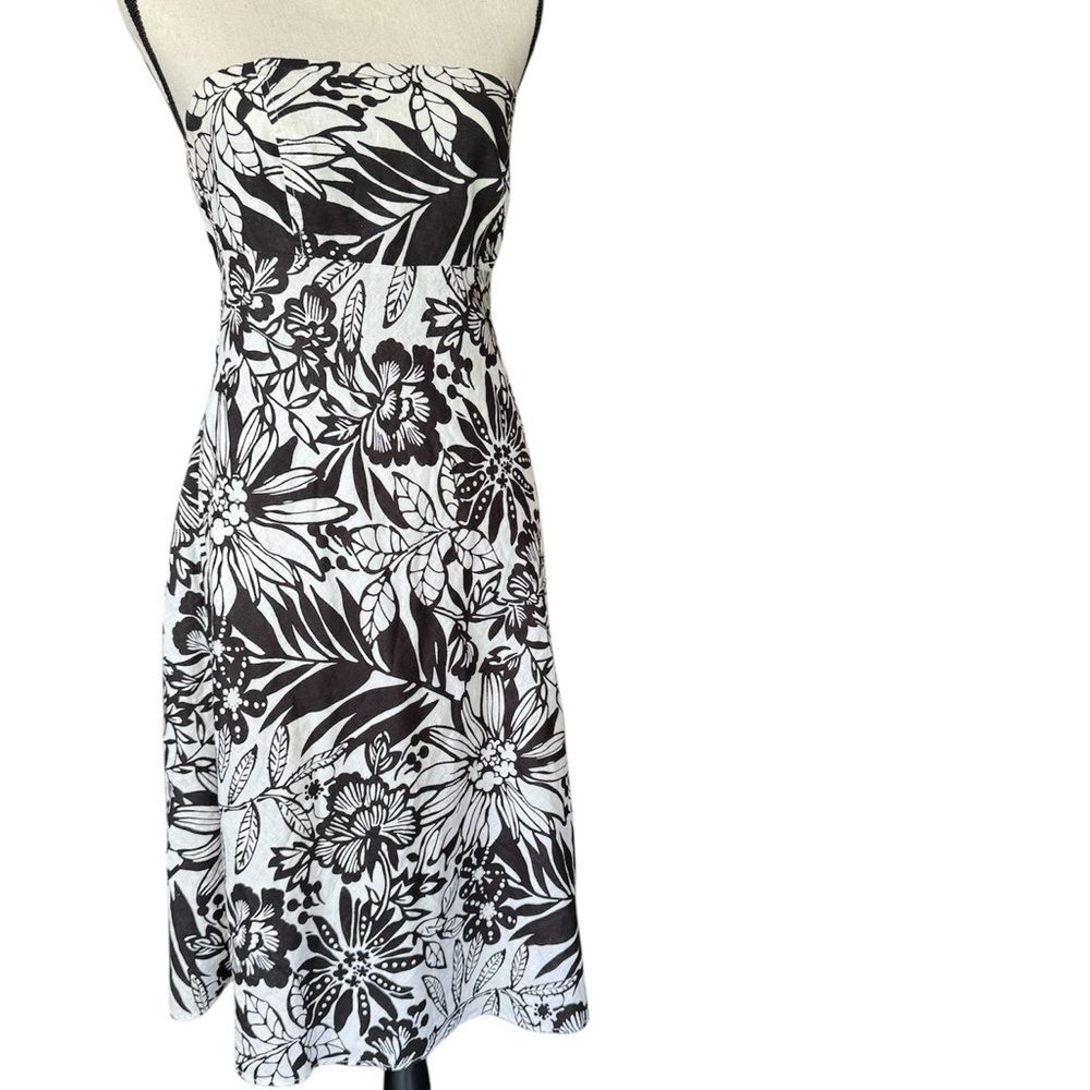 GAP Black and White Strapless Sundress - Size 8